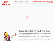 Tablet Screenshot of marymacaroni.com